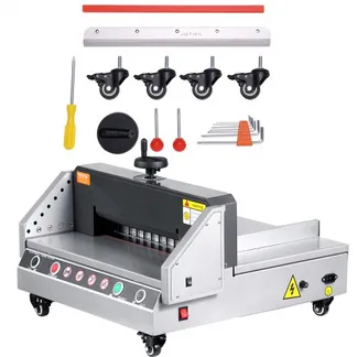 VEVOR elektrischer Papierschneider (330,2 mm Schnittbreite / 4 cm Schnittstärke), Desktop-Papierschneidemaschine mit Tastensteuerung, Papierschneider für Büro Schule Druckerei, Papier Schneiden VEVOR elektrischer Papierschneider (330,2 mm Schnittbreite / 4 cm Schnittstärke), Desktop-Papierschneidemaschine mit Tastensteuerung, Papierschneider für Büro Schule Druckerei, Papier Schneiden