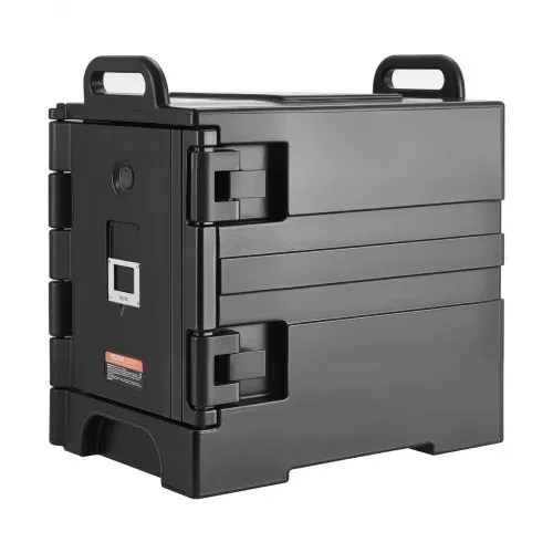 VEVOR Isolierter Speisenbehälterträger Warmhaltebox für Gastronomie 75 L, Speisenbehälter mit Doppelschnallen & Griffen, Speisenbehälterträger Lebensmitteltransportbox Restaurant Kantine schwarz – Bild 8