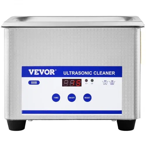 VEVOR Ultraschallreiniger 0,8 L, Ultraschall Reinigungsgerät 40 kHz, Schmuckreiniger Ultraschall 24 W, digitaler Ultraschallreiniger mit LED-Anzeige, Ultraschallreinigungsgerät Brillen Ultraschall – Bild 8
