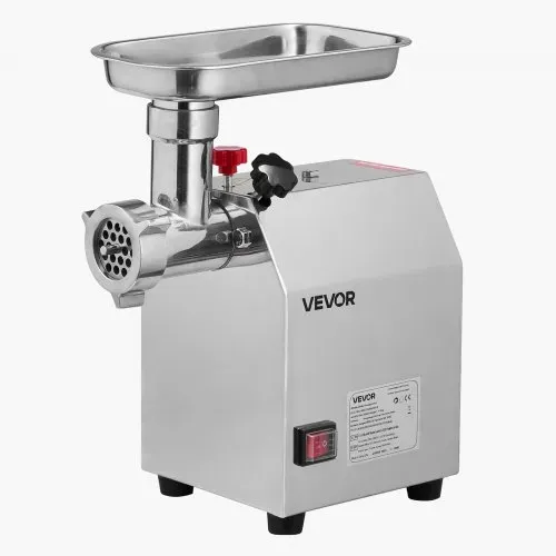 VEVOR elektrischer Fleischwolf mit 2,3 kg/min Kapazität, industrieller 600 W Tisch-Fleischwolf mit Klinge & Mahlplatte, Wurstmaschine, kommerzieller Fleischwolf aus Edelstahl für Küche Restaurant – Bild 8