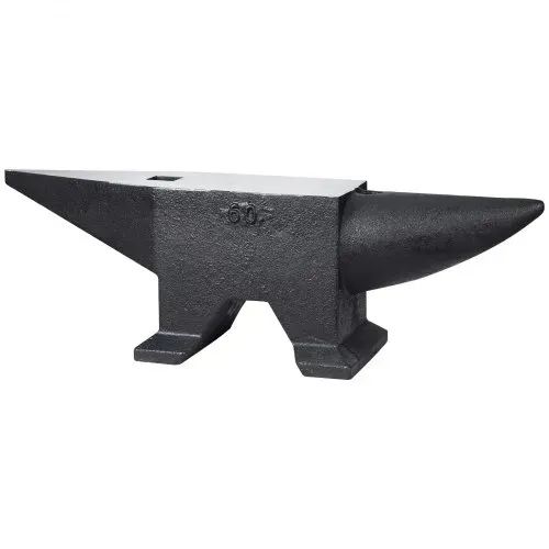 VEVOR Schmiedeamboss 60kgAmboss 67x18,5x21.5cm Amboss Werkzeuge mit Rund- und Flachhorn Schmiede Zubehör Ideal für Heimwerker und Bastler zum Nieten Abflachen Schmieden Formen von Metall – Bild 10
