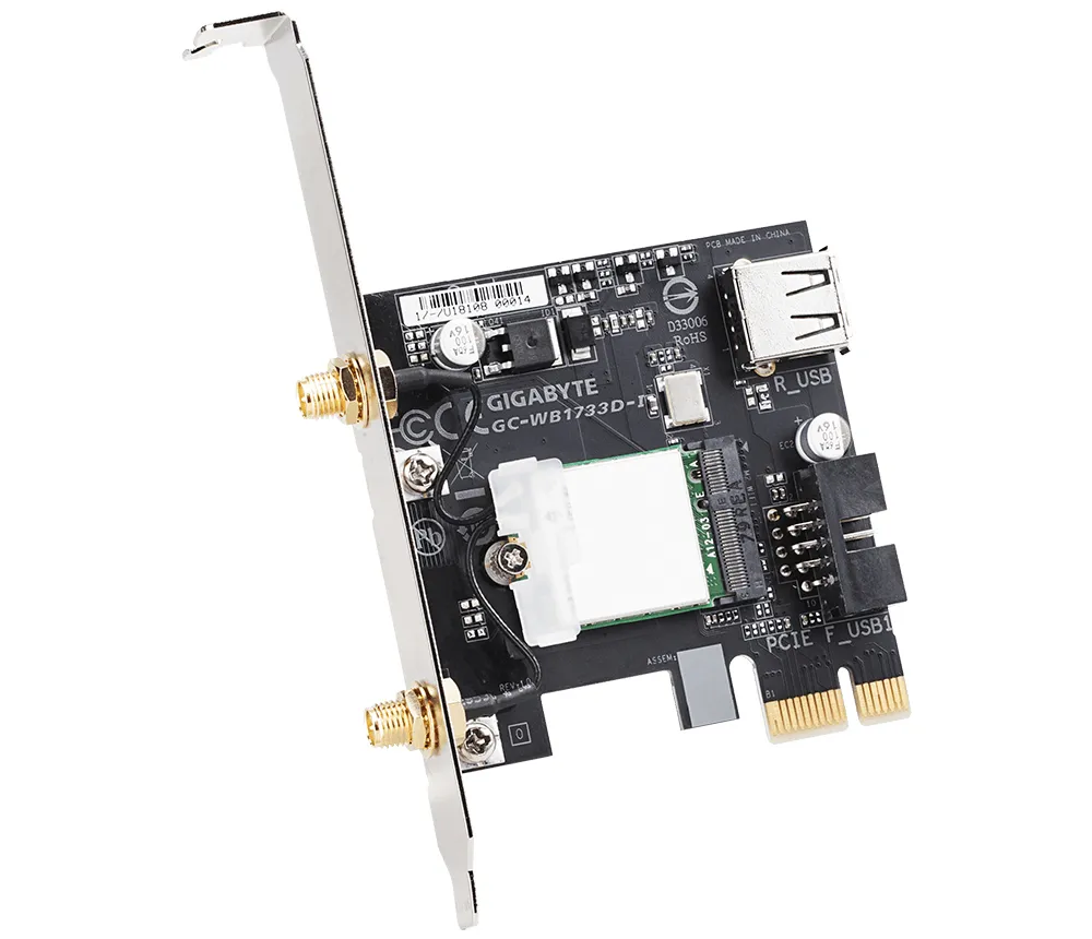 GIGABYTE GC-WB1733D-I Netzwerkkarte Eingebaut WLAN / Bluetooth 1733 Mbit/s – Bild 2