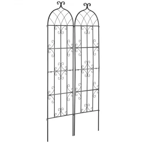 VEVOR Rankhilfe für Kletterpflanzen, 51x180 cm, Kletterhilfe, 2er-Set rostfreies Metallspalier für Gartenblumen, Rankgitter für Rosen, Gurkenstütze, dekoratives Clematis-Spalier für Innenhöfe & Rasen – Bild 10