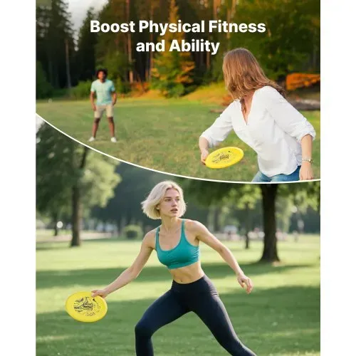 VEVOR Discgolf-Set Starterset (3 Stk.), Frisbeescheiben für Ganzkörper-Krafttraining, mit Putter, Mid-Range, Driver, für Garten Rasen Strand und Park im Freien – Bild 3