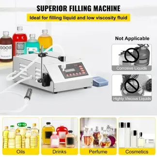 VEVOR GFK-160 Füllmaschine Flüssigkeit 5-3500 ml 30W Liquid Filling Machine Abfüller Flüssigkeitsabfüllmaschine VEVOR GFK-160 Füllmaschine Flüssigkeit 5-3500 ml 30W Liquid Filling Machine Abfüller Flüssigkeitsabfüllmaschine