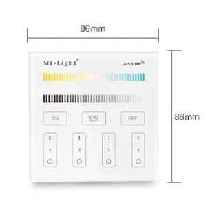 MiBoxer B2 LED Fernbedienung Smart Panel dual white (CCT) 4-Zonen MiBoxer B2 LED Fernbedienung Smart Panel dual white (CCT) 4-Zonen