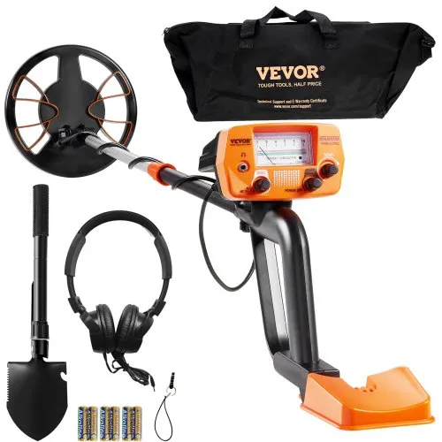 VEVOR Metalldetektor Kit für Erwachsene Multifunktionaler Profi-Detektor mit 2 Modi Metallsuchgerät wasserdichte 20,3cm Spule für Größere Tiefe, mit Schaufel und Tragetasche VEVOR Metalldetektor Kit für Erwachsene Multifunktionaler Profi-Detektor mit 2 Modi Metallsuchgerät wasserdichte 20,3cm Spule für Größere Tiefe, mit Schaufel und Tragetasche