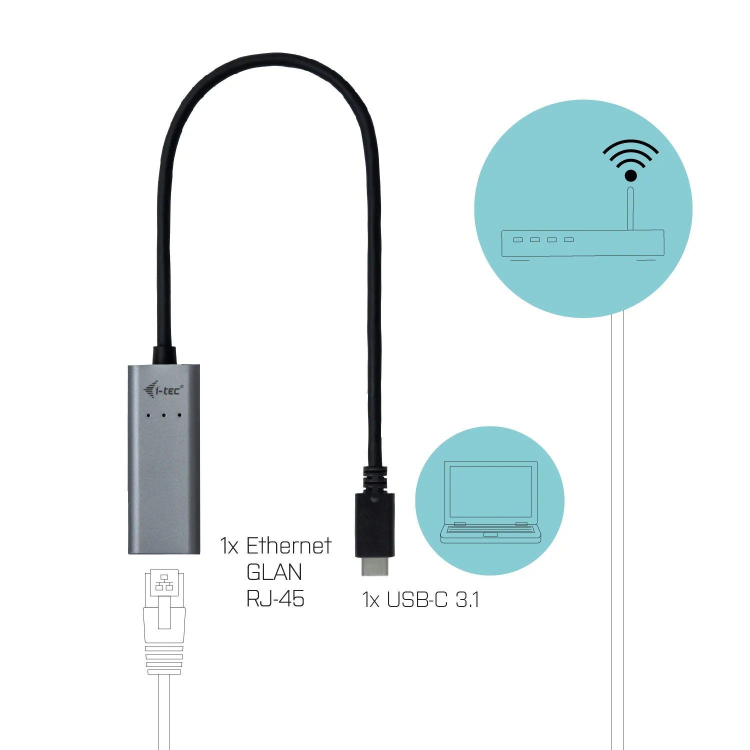 i-tec Metal USB-C Gigabit Ethernet Adapter – Bild 6