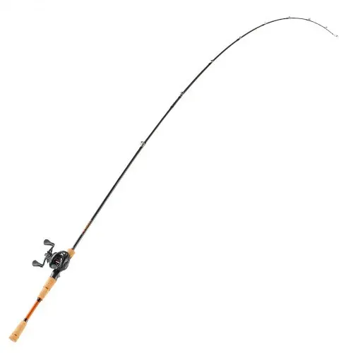 VEVOR Angelrute und Angelrolle (Baitcasting) im Set, 2,13 m Rute aus Kohlefaser (IM7), Bassangelruten-Set mit 7+1 Kugellagern & Übersetzung 7,0:1 & Korkgriff, linkshändiges Angelset – Bild 9