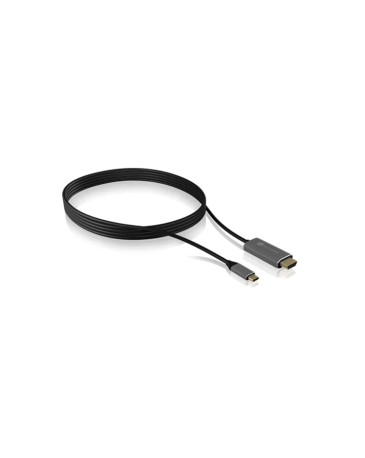 ICY BOX IB-CB020-C, USB Type-C® zu HDMI Kabel, 1,8 m, 4K@60 Hz, Aluminium ICY BOX IB-CB020-C, USB Type-C® zu HDMI Kabel, 1,8 m, 4K@60 Hz, Aluminium