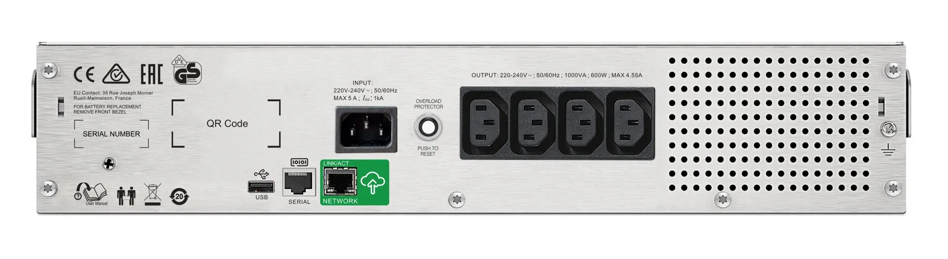 APC Smart-UPS SMC1500I-2UC USV- 4x C13, USB, Rack-montierbar, SmartConnect, 1500VA – Bild 2