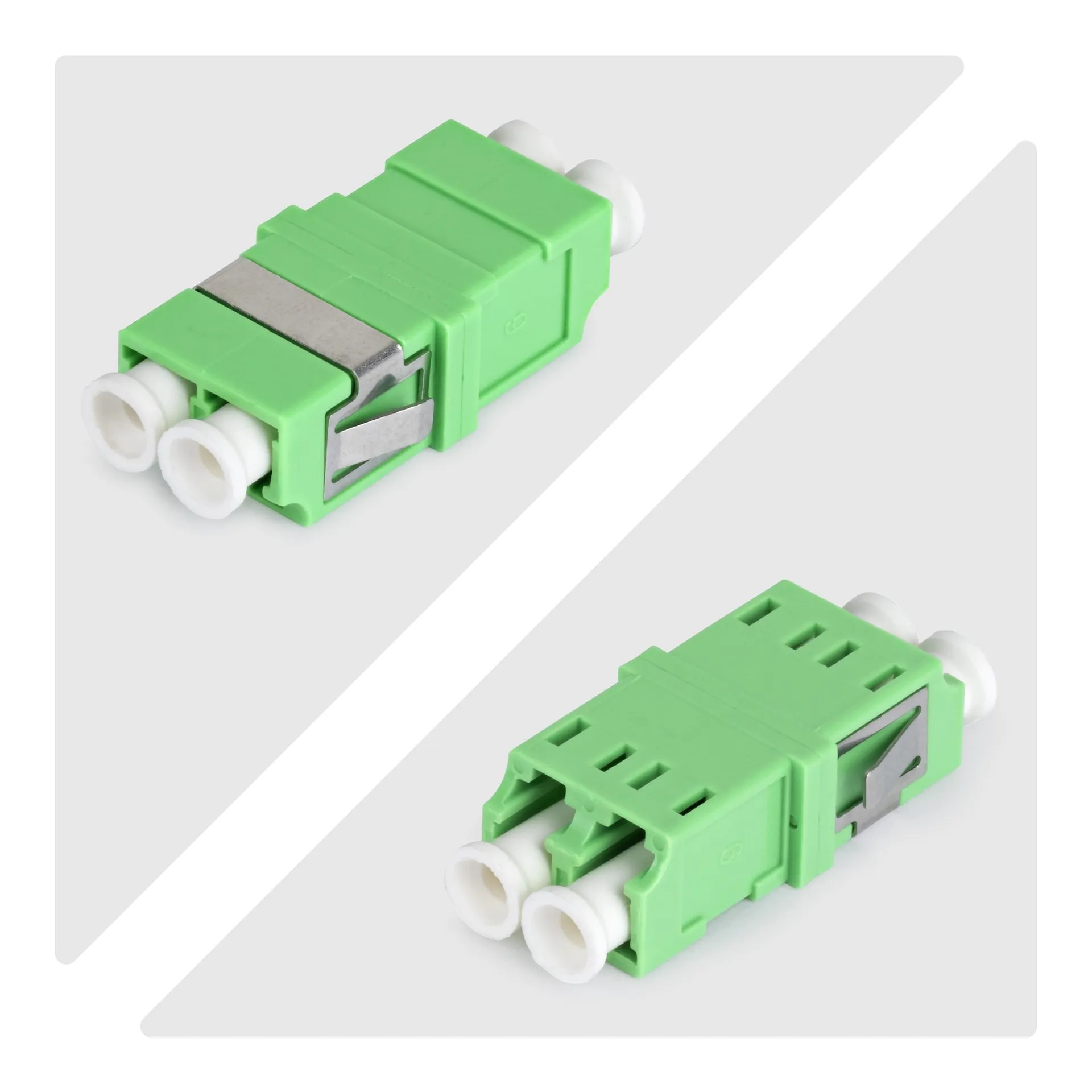 StarTech.com LC auf LC Kupplung 10er Pack, OS2 Singlemode LC Glasfaser Kupplung im SC-Formfaktor ohne Flansch, LC/APC Duplex Adapter – Bild 5