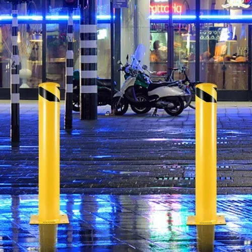 VEVOR 2 Stk. 122 cm Parkplatz-Sicherheitspoller Parkschrankenpfosten, 20 x 20 cm Parkbarriere Parkpfosten, Parkpfosten Verkehrsstraßenröhre Stange, Geeignet für Innen- und Außenbereiche, Parkplätze – Bild 7