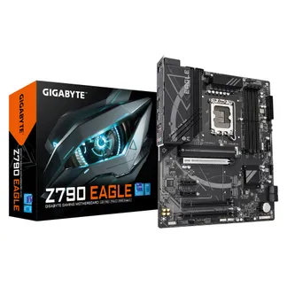 GIGABYTE Z790 EAGLE Motherboard – Unterstützt 14. Generation Intel Core CPUs, 12+1+1 Phasen VRM, bis zu 7600MHz DDR5 (OC), 3xPCIe 4.0 M.2, 2,5GbE LAN, USB 3.2 Gen 2 GIGABYTE Z790 EAGLE Motherboard – Unterstützt 14. Generation Intel Core CPUs, 12+1+1 Phasen VRM, bis zu 7600MHz DDR5 (OC), 3xPCIe 4.0 M.2, 2,5GbE LAN, USB 3.2 Gen 2