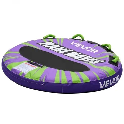 VEVOR Towable Tube für Boote, Wassersport-Schleppreifen für 2 Personen, bis 154 kg Tragfähigkeit, mit Antirutschpolstern, Nylonhülle, Gepolsterten Griffen und Sicherheitsventil, für Seen, Flüsse, Lila – Bild 10