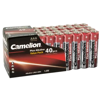 Micro-Batterie CAMELION Plus Alkaline 1,5 V, LR03 Typ AAA, 40er-Blister Micro-Batterie CAMELION Plus Alkaline 1,5 V, LR03 Typ AAA, 40er-Blister