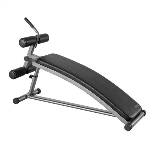 VEVOR Sit Up Bank, gebogene Bauchmuskelbank 6-stufig Höhenverstellbar (132 x 42 x 85 cm) Rückentrainer (272 kg belastbar) für Heimtraining im Fitnessstudio Krafttraining Ganzkörpermuskeltraining – Bild 10