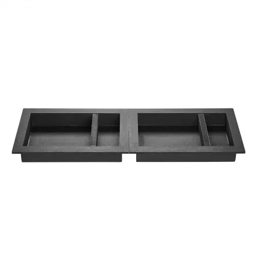 VEVOR Duschnische, 40,6 x 61 cm + 40,6 x 61 cm Wandnische mit beweglichem Regal, 10,2 cm dicker moderner Seifen- & Shampoo-Aufbewahrungs-Organizer, schwarz für Badezimmerdusche – Bild 10