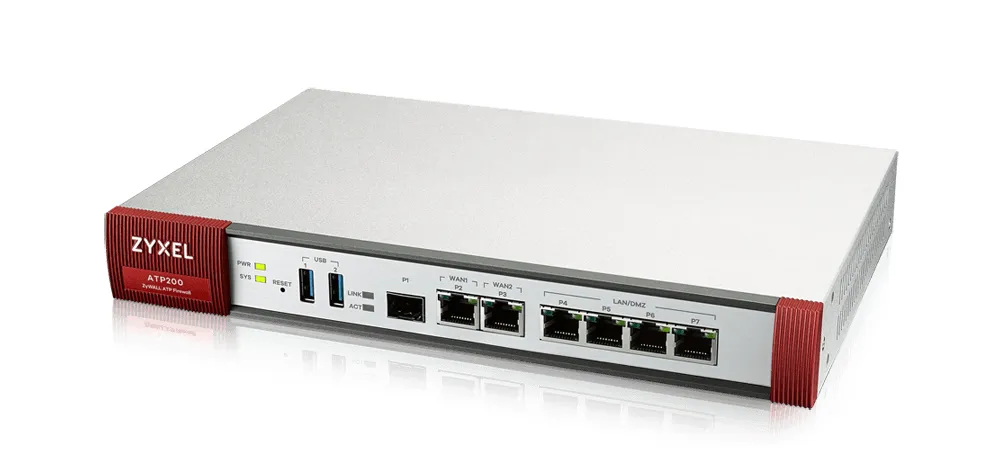 Zyxel ATP200 Firewall (Hardware) Desktop 2 Gbit/s Zyxel ATP200 Firewall (Hardware) Desktop 2 Gbit/s