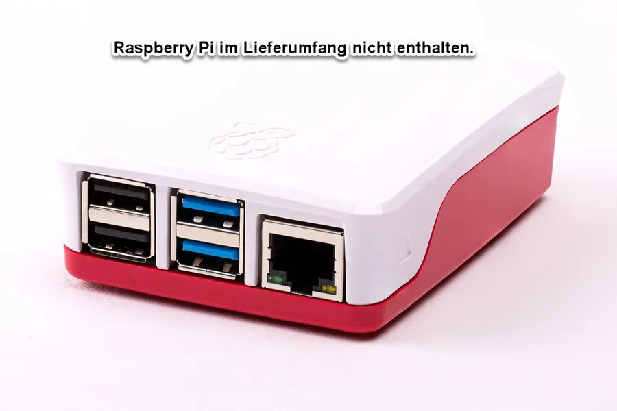 Raspberry Pi 4 Zubehör - offizielles Gehäuse rot/weiß für Pi 4 – Bild 4