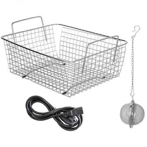 VEVOR 3L Knob Control Digital Ultraschall Reiniger 40kHz Ultrasonic Cleaner Edelstahl, 24 x 14 x 10 cm Schmuck Reinigung Ultraschall Ultraschallreinigungsgerät Brille Reinigungsgerät Heater Timer – Bild 8