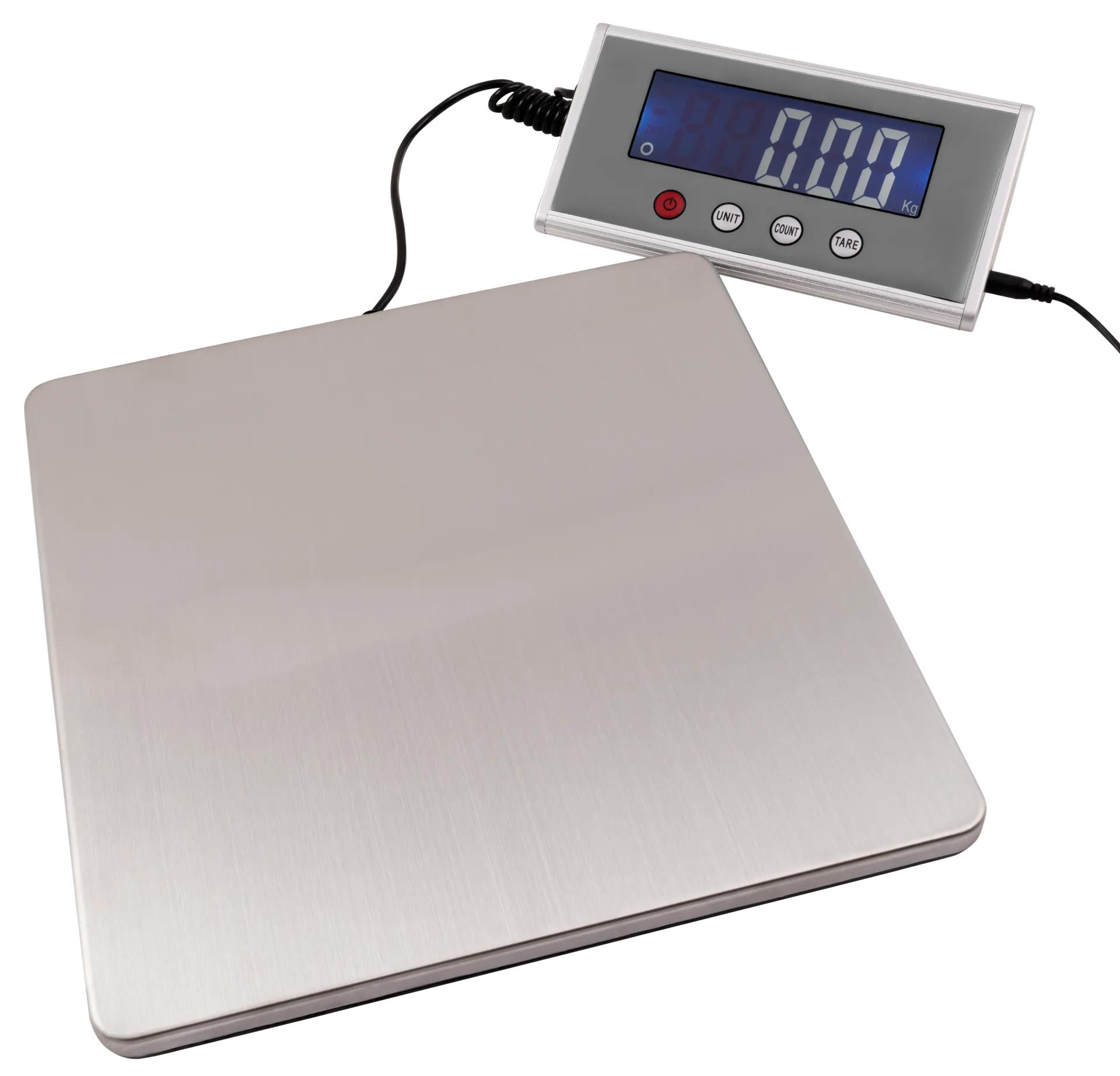 Paketwaage McPower ''PW-200'' 200g - 200kg, 27x27cm Edelstahl-Platte – Bild 2