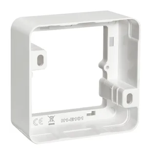 Aufputz-Rahmen McPower “Cup“ 80x80x45mm, mit Montagebohrung Aufputz-Rahmen McPower “Cup“ 80x80x45mm, mit Montagebohrung