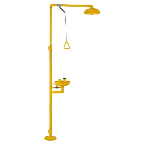 VEVOR Augenspülstation, 870x400x2330 mm, Augenspül- & Duschkombination aus Edelstahl 304, OSHA-zugelassene Erste-Hilfe-Augenreinigungsgerät, für Schulen, Labore, Fabriken, Gelb – Bild 10