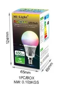 MiBoxer FUT013 LED Retrofit E14 5W RGB-WW (RGB-CCT) Lampe mit Funk und WLAN – Bild 3