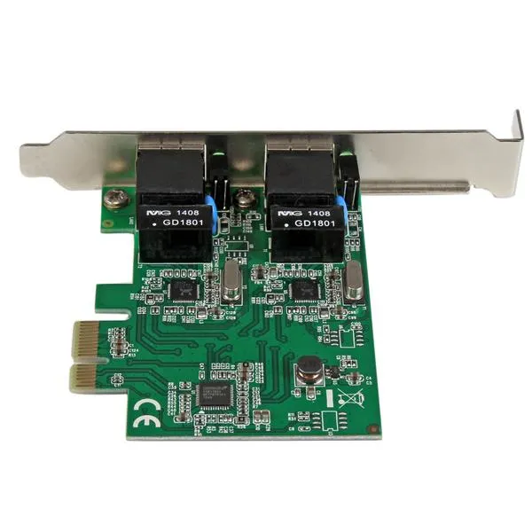 StarTech.com 2 Port Low Profile PCI Express Gigabit Ethernet Netzwerkkarte - PCIe Server Adapter – Bild 4