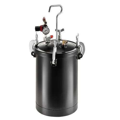 VEVOR Druckbehälter für Sprühfarbe, 15 L Druckbehälter, 60 psi einstellbarer Druck, Stahl-Druckbehälter-Farbbehälter mit Spritzpistole, Schläuchen, Druckmesser, für Heimdekoration, Industrielackierung – Bild 8