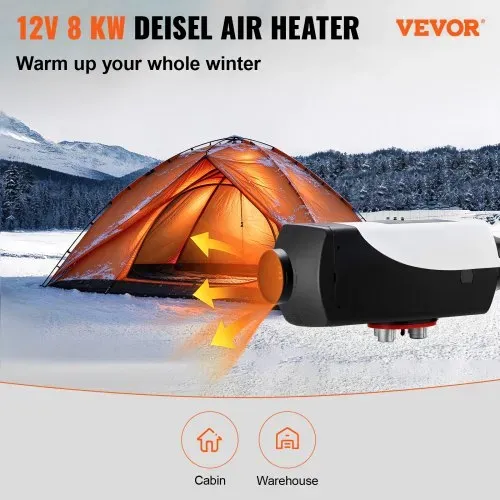 VEVOR 12V Standheizung Diesel, 5-8KW Diesel Lufterhitzer, Air Diesel Heizung, Air Standheizung, Luft Dieselheizung, Standheizung für Auto RV Boote LKW Wohnmobil Bus VEVOR 12V Standheizung Diesel, 5-8KW Diesel Lufterhitzer, Air Diesel Heizung, Air Standheizung, Luft Dieselheizung, Standheizung für Auto RV Boote LKW Wohnmobil Bus