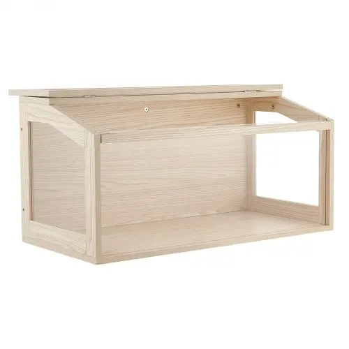 VEVOR Hamsterkäfig Nagerkäfig Nagarium Hamstergehege Holz 810x410x410mm, 270°-Sichtfenster Nagersicher mit Deckel Belüftung für Goldhamster Zwerghamster Meerschweinchen Rennmäuse – Bild 9