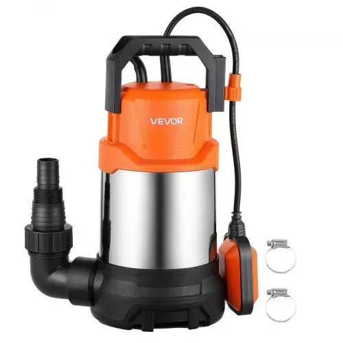 VEVOR Tauchpumpe 750 W 20.000 L/h 9 m Förderhöhe Wasserpumpe Ideal für Pools, Keller & Teiche, Automatischer Schwimmerschalter, Thermoplastisches Material & 3 m Netzkabel, Wasserdicht nach IPX8 – Bild 8