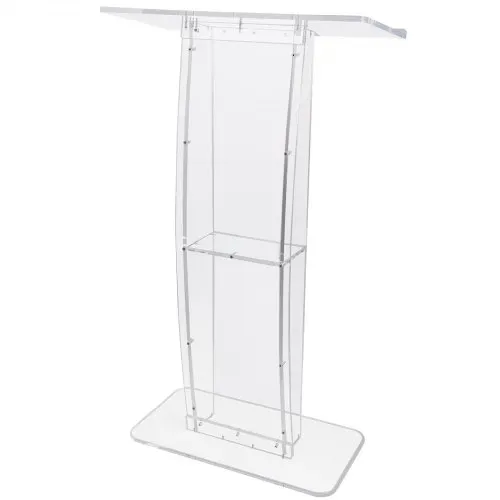 VEVOR Acryl-Podium, 1193,8 mm hoch, klarer Acryl-Podiumsständer mit breiter Lesefläche und Ablagefach, bodenstehende, klare Kanzeln aus Acryl für Kirche, Büro, Schule – Bild 8