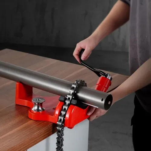 VEVOR Kettenrohrschraubstock, Rohrkapazität 12,7-203,2 mm, robuste 880 mm lange Kette & Gusseisenbasis, Rohrklemmung in Industriequalität für Sanitärinstallationen, Autoreparaturen, Metallverarbeitung – Bild 7