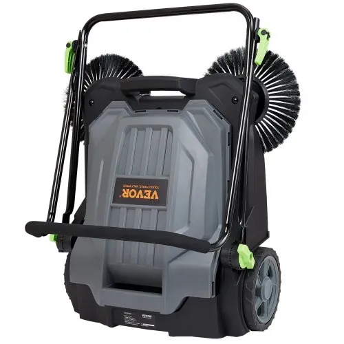 VEVOR Handgeführte Bodenkehrmaschine mit 65 cm Breite und 19 L Abfallbehälter – Bild 10