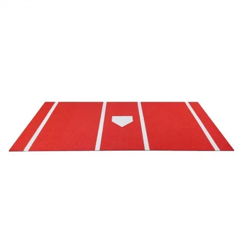 VEVOR Baseball-Schlagmatte Trainingsmatte (366 x 183 cm) Trainingspad Schlagkäfigmatte, Baseballmatte mit Home Plate & Anti-Fade-Rasen, tragbare Trainingshilfe Softballmatte Outdoor, Rot – Bild 8