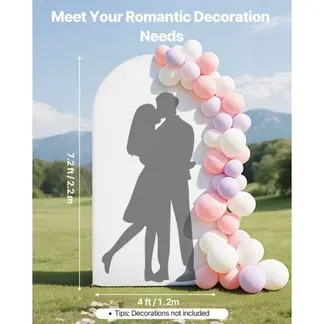 VEVOR Hochzeitsbogen, 2,2 x 1,2 m, Hintergrundbogen, 1 Stk. goldfarbener Metallbogen, Traubogen, Ballonbogen mit Abdeckung für Hochzeiten, Geburtstagsfeiern, Feiertage & Zeremoniendekoration VEVOR Hochzeitsbogen, 2,2 x 1,2 m, Hintergrundbogen, 1 Stk. goldfarbener Metallbogen, Traubogen, Ballonbogen mit Abdeckung für Hochzeiten, Geburtstagsfeiern, Feiertage & Zeremoniendekoration