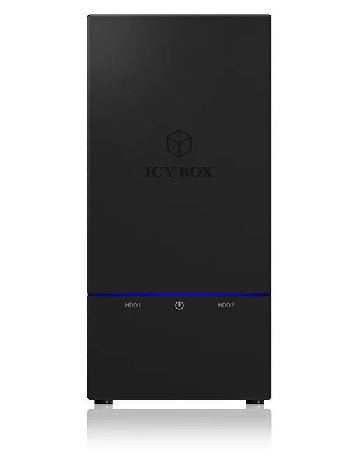 ICY BOX IB-RD3621U3, RAID-System für 2x 3,5" SATA III HDD zu USB 3.2 Gen 1 Host, RAID 0, 1, Large, Single, schwarz – Bild 3