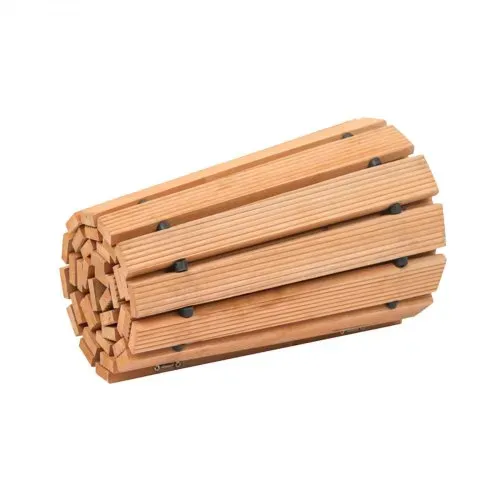 VEVOR Rollweg Gartenweg 218x43 cm, Ausrollbarer Holzweg, Gehweg aus Zedernholz mit Drahtseilverbindung, Holztritt, Gartentritt, dekorative Trittplatten für Strandpromenade, Hinterhof, Terrasse – Bild 8