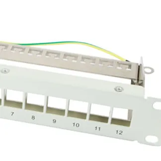 Keystone, Modulträger, 10″Patchpanel für 12xTP-Modul, 1HE, Lichtgrau, Synergy 21, Keystone, Modulträger, 10″Patchpanel für 12xTP-Modul, 1HE, Lichtgrau, Synergy 21,