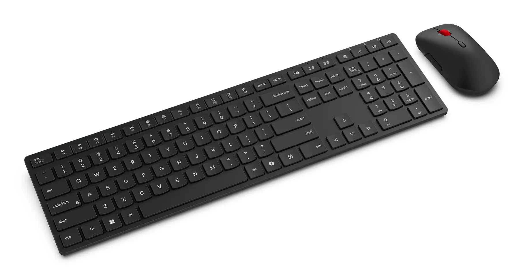 Lenovo 4X31S04814 Tastatur Maus enthalten Büro RF Wireless + Bluetooth Deutsch Schwarz – Bild 2