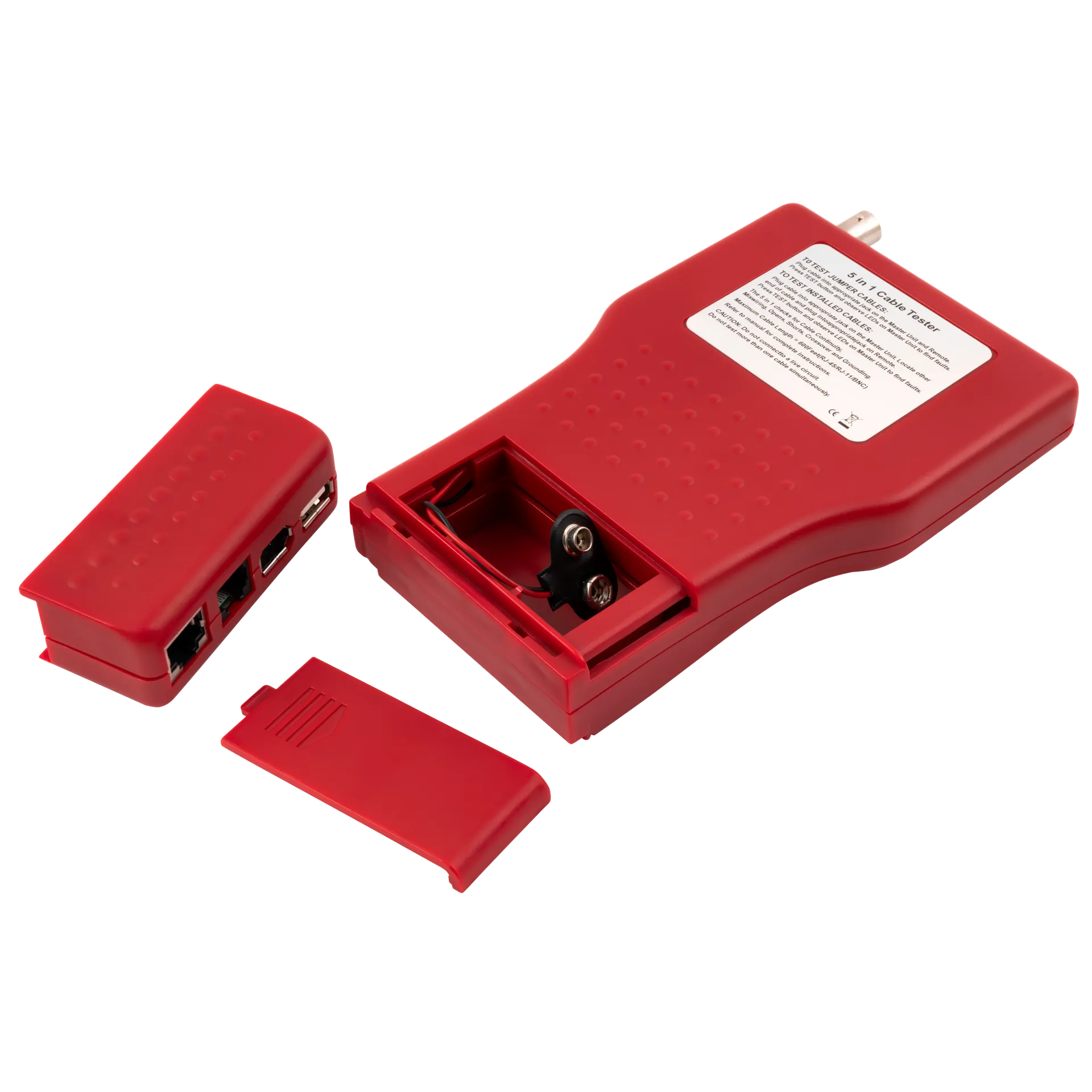 Kabeltester McPower ''KT-53'' 5in1 mit Remote Einheit, RJ11, RJ45 usw. – Bild 5