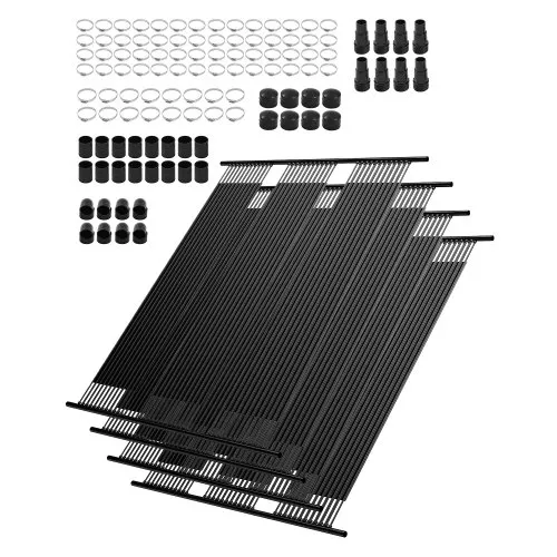 VEVOR Solarkollektor Poolheizung, 1235x3100mm HDPE-Solar-Poolpanel (4er-Set), mit komplettem Zubehör, Solar-Poolpanel, erhöht die Wassertemperatur, oberirdischer & unterirdischer Pool VEVOR Solarkollektor Poolheizung, 1235x3100mm HDPE-Solar-Poolpanel (4er-Set), mit komplettem Zubehör, Solar-Poolpanel, erhöht die Wassertemperatur, oberirdischer & unterirdischer Pool