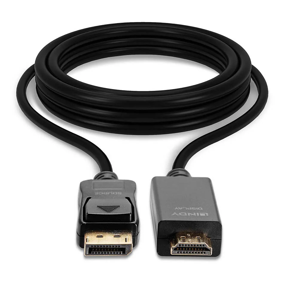 Lindy 36922 Videokabel-Adapter 2 m DisplayPort HDMI Typ A (Standard) Schwarz – Bild 4