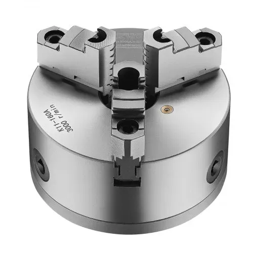 VEVOR 3-Backen-Drehfutter, φ160 mm, selbstzentrierendes Spannfutter mit 38,1-mm-8-Gewinde-Trägerplatte, 3-145 mm Spannbereich mit T-Schlüsselschrauben, HT300-Material, für Holz-Metall-Drehmaschinen – Bild 8