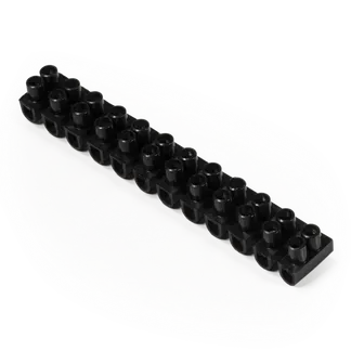 Lüsterklemme McPower, 12 Klemmen, 4,5mm², 5A, schwarz Lüsterklemme McPower, 12 Klemmen, 4,5mm², 5A, schwarz