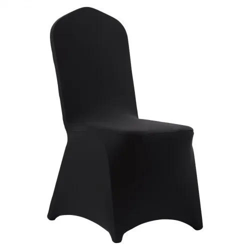 VEVOR Stuhlhussen Stuhlbezug 100 Stk. waschbarer & abnehmbarer Stuhlüberzug aus Polyester-Spandex für Hochzeitsfeiern Esszimmerbankette Restaurant, passend für Stühle (51 x 45 x 95 cm) Schwarz – Bild 8