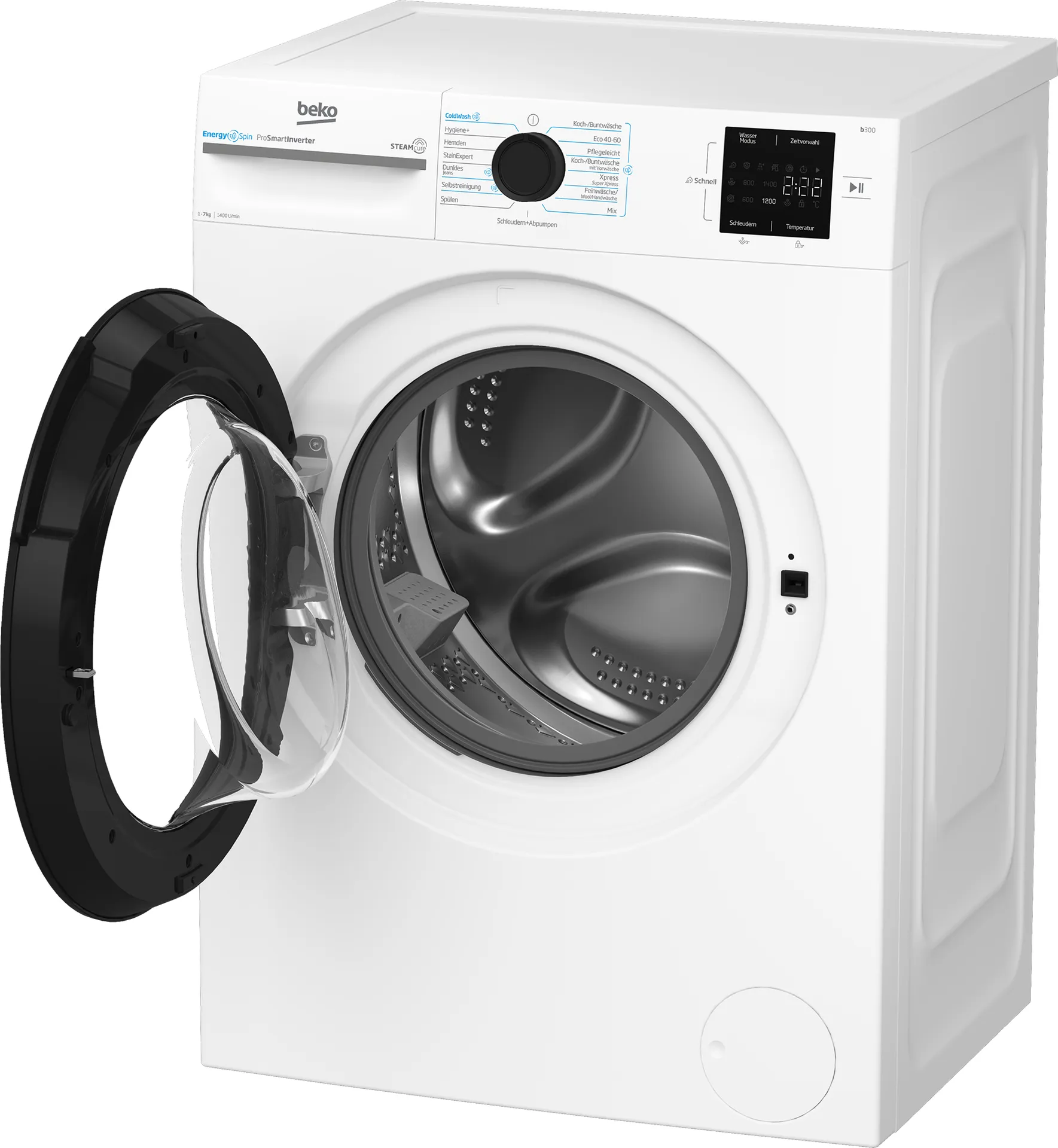Beko b300 BM3WFU3741X Waschmaschine Frontlader 7 kg 1351 RPM Weiß – Bild 5